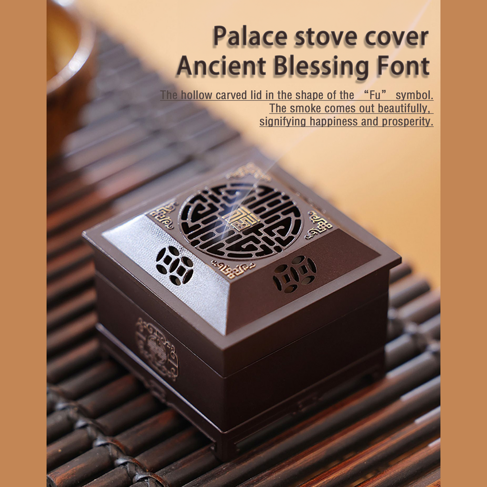 Ancient blessing pattern on the incense burner cover