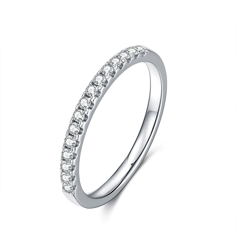 Allure Stackable Round Moissanite Diamond Ring