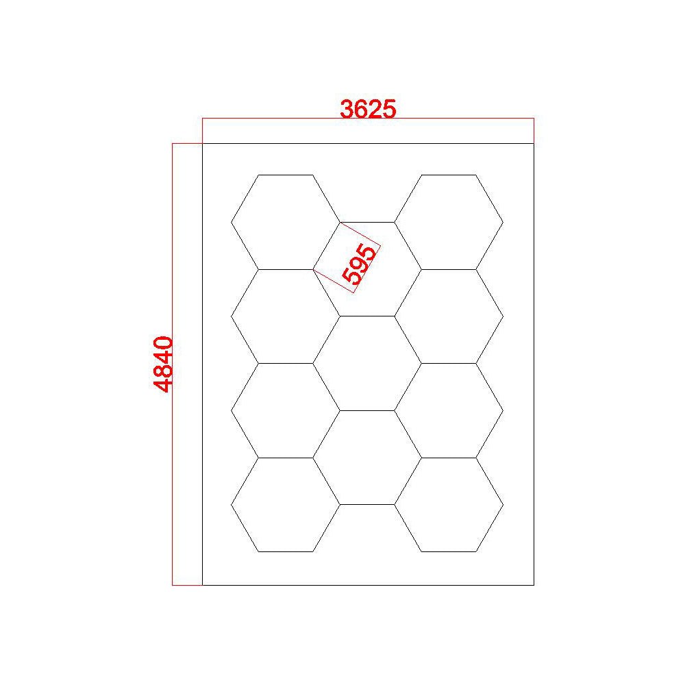 434 Hexagrid Led Lighting System With Border