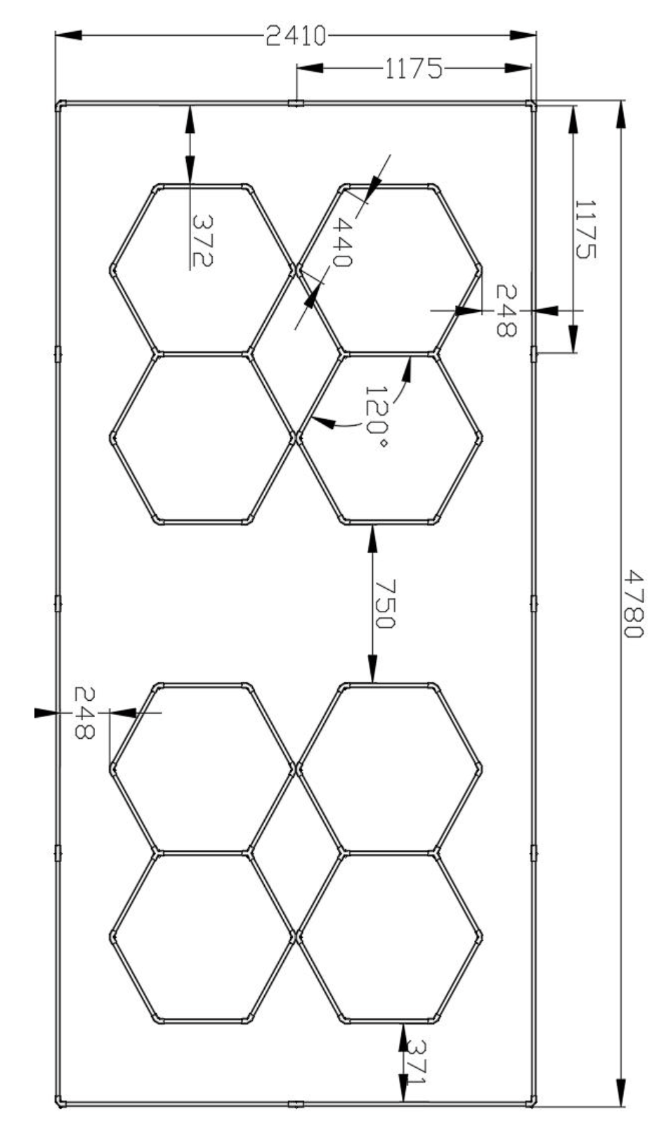 HEXAGRID LED LIGHT GL/1038 3500K