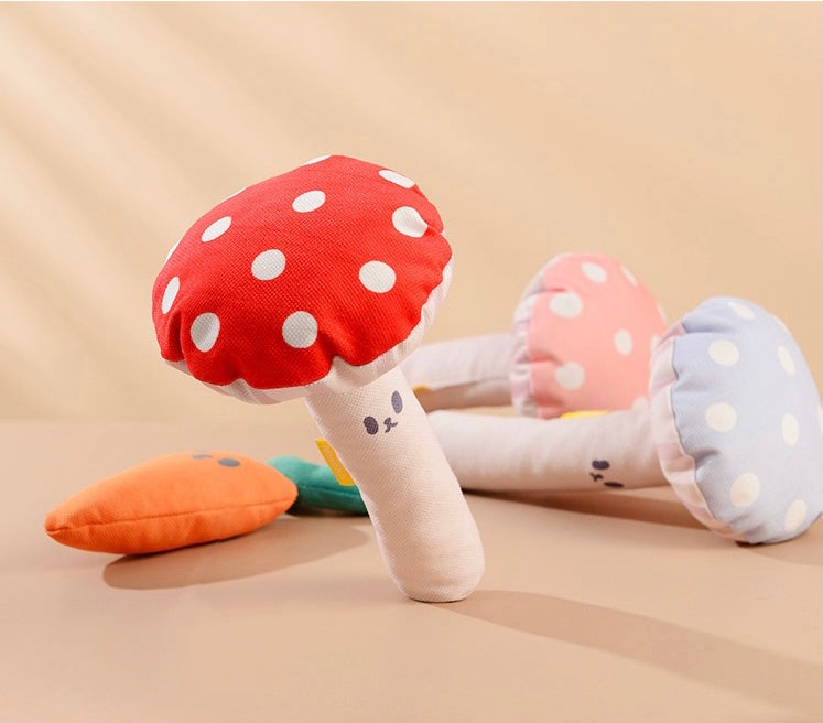 Mushroom style catnip toys for cat