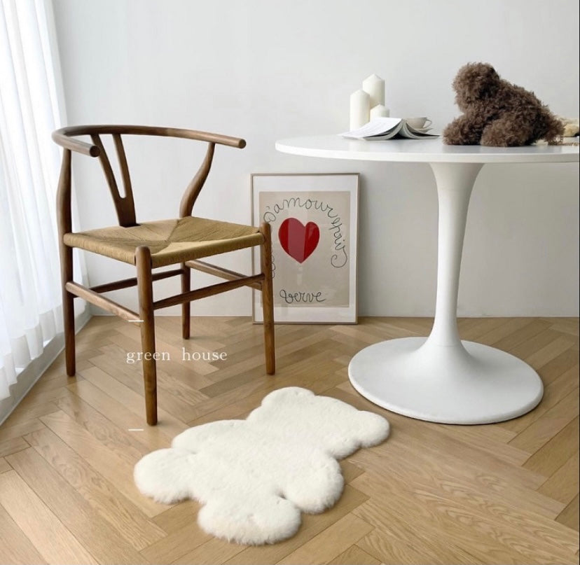 Pets teddy bear style resting & sleeping rug, cute dog & cat bed,