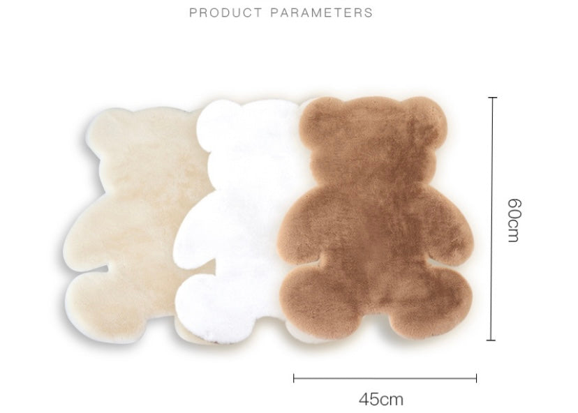 Pets teddy bear style resting & sleeping rug, cute dog & cat bed,