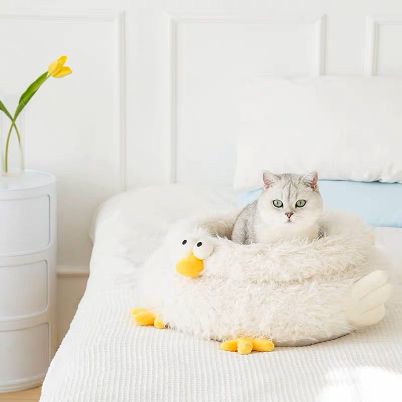 Chicken style winter warm bed for cat small dog and pet