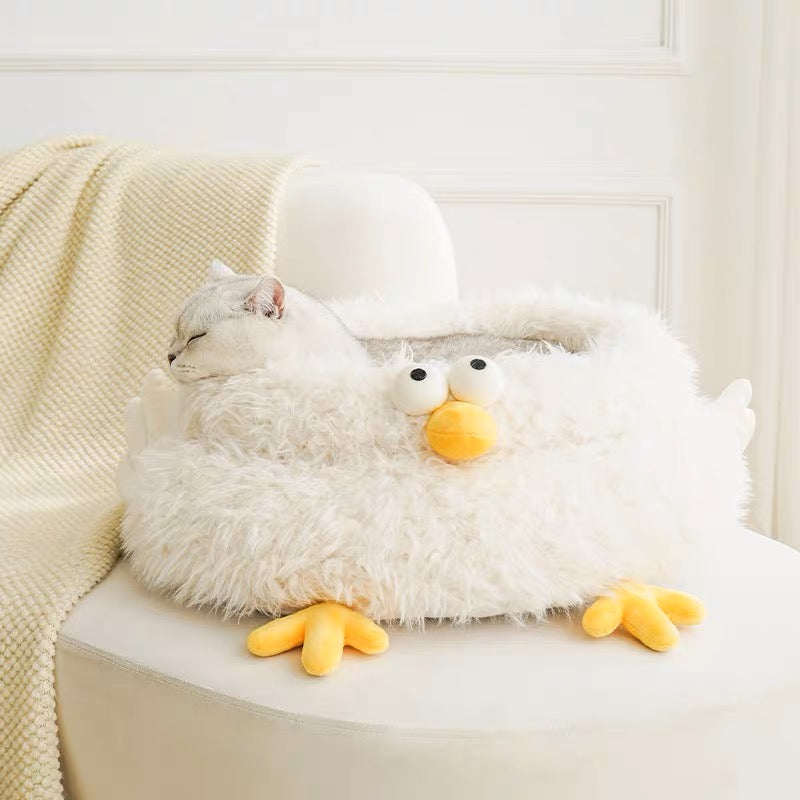 Chicken style winter warm bed for cat small dog and pet