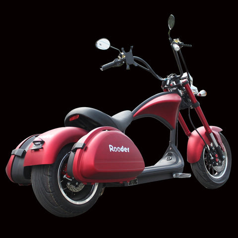 Custom elektroroller chopper m1 with saddle cases