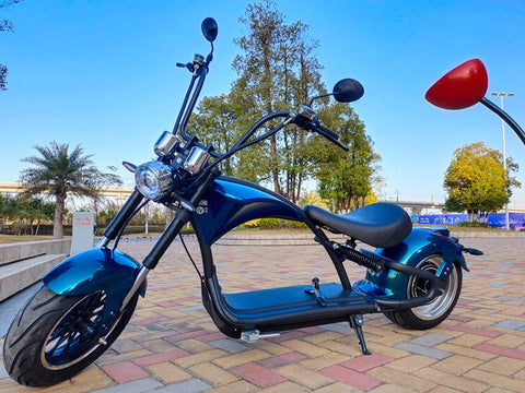 m1p scooter electric citycoco chopper turquoise green