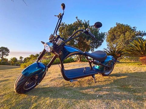 m1p scooter electric citycoco chopper turquoise green