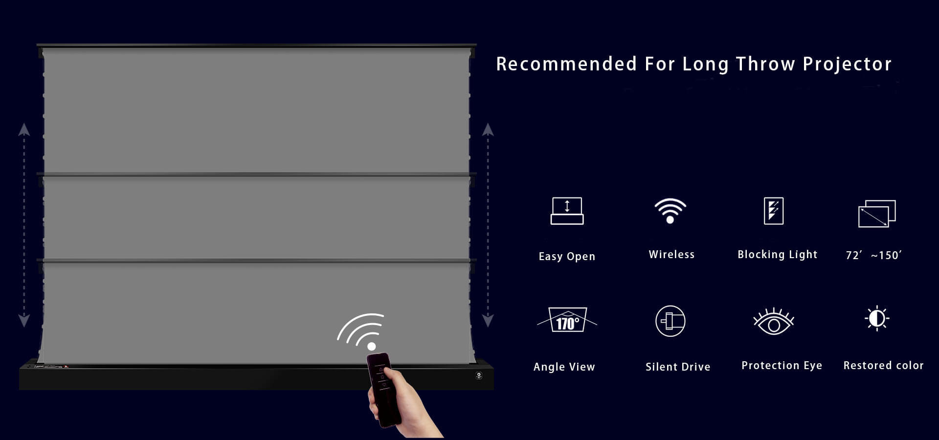 XIJING screen,STUNNING COLOR, CLARITY & CONTRAST | Whether You're Watching at Home or Under the Stars