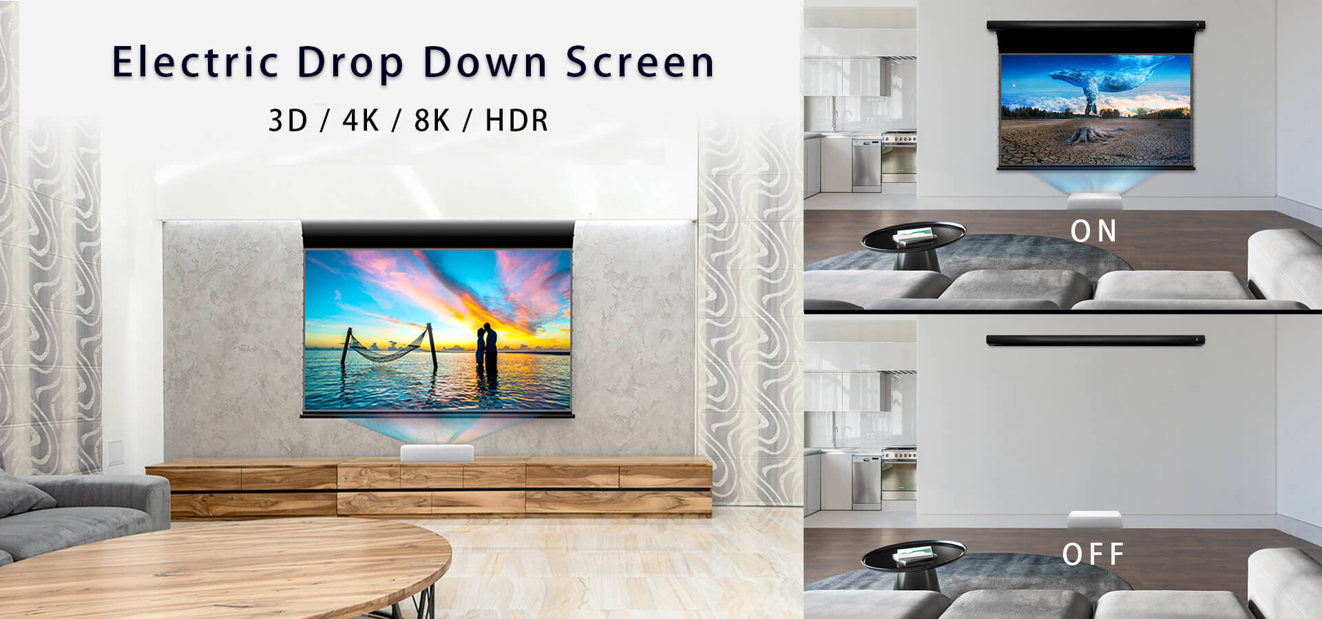 Screen Material Features XIJING Ultra Short Throw Ambient Light Rejecting Screen Material