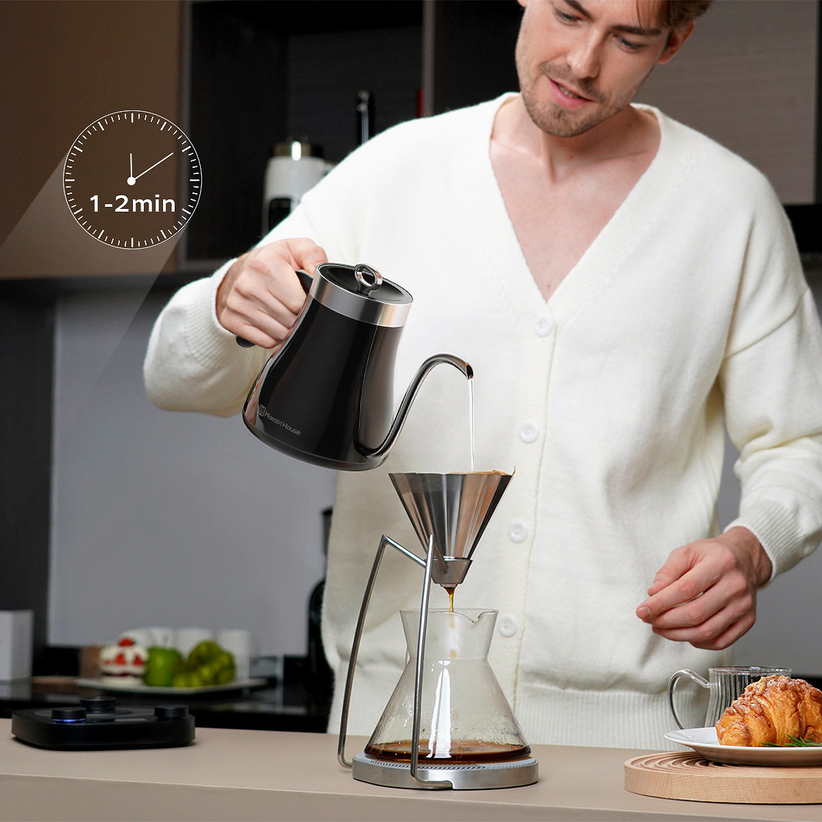 Electric Pour Over Coffee Kettle