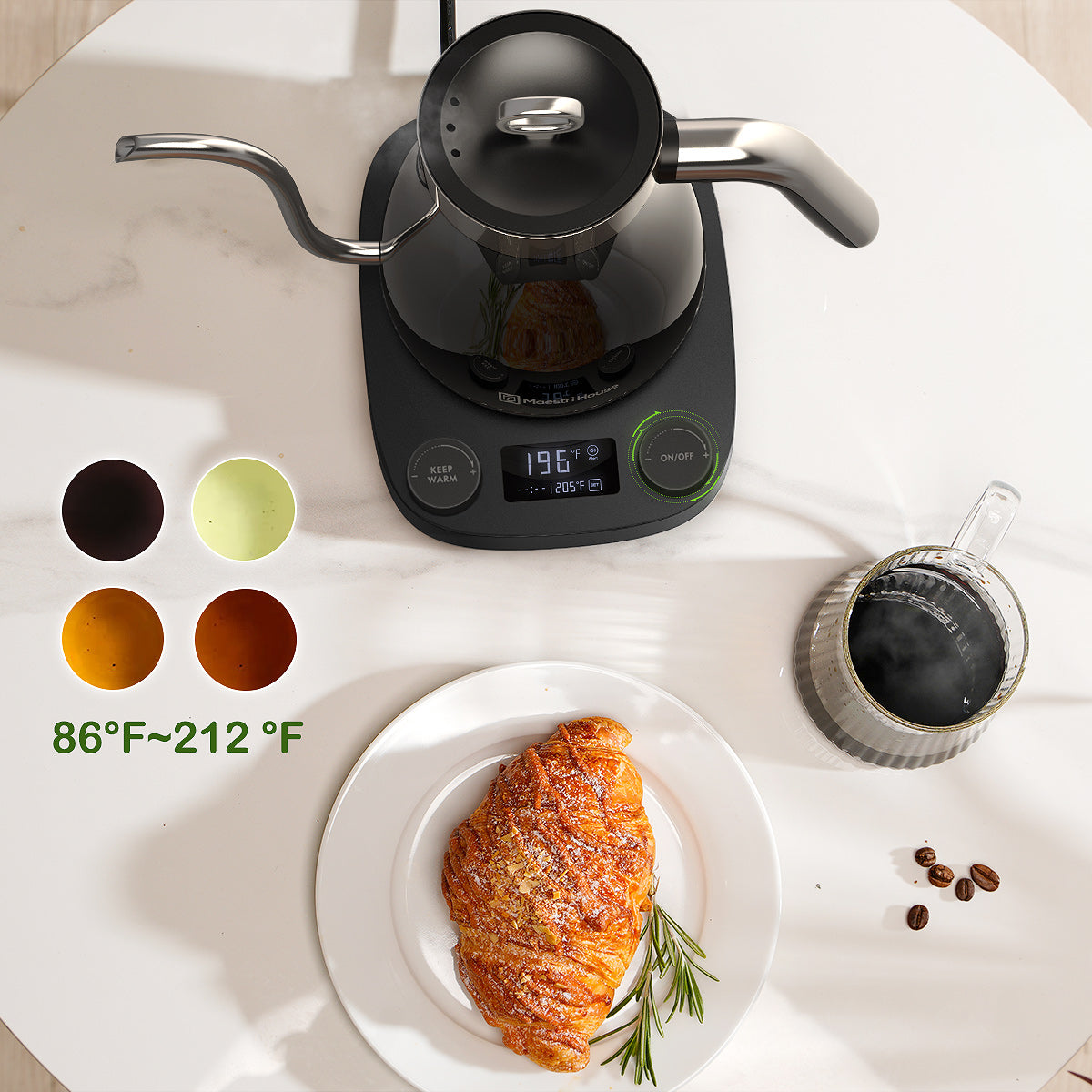 Maestri House Electric Gooseneck Kettle review - hot water, with a few  extras - The Gadgeteer