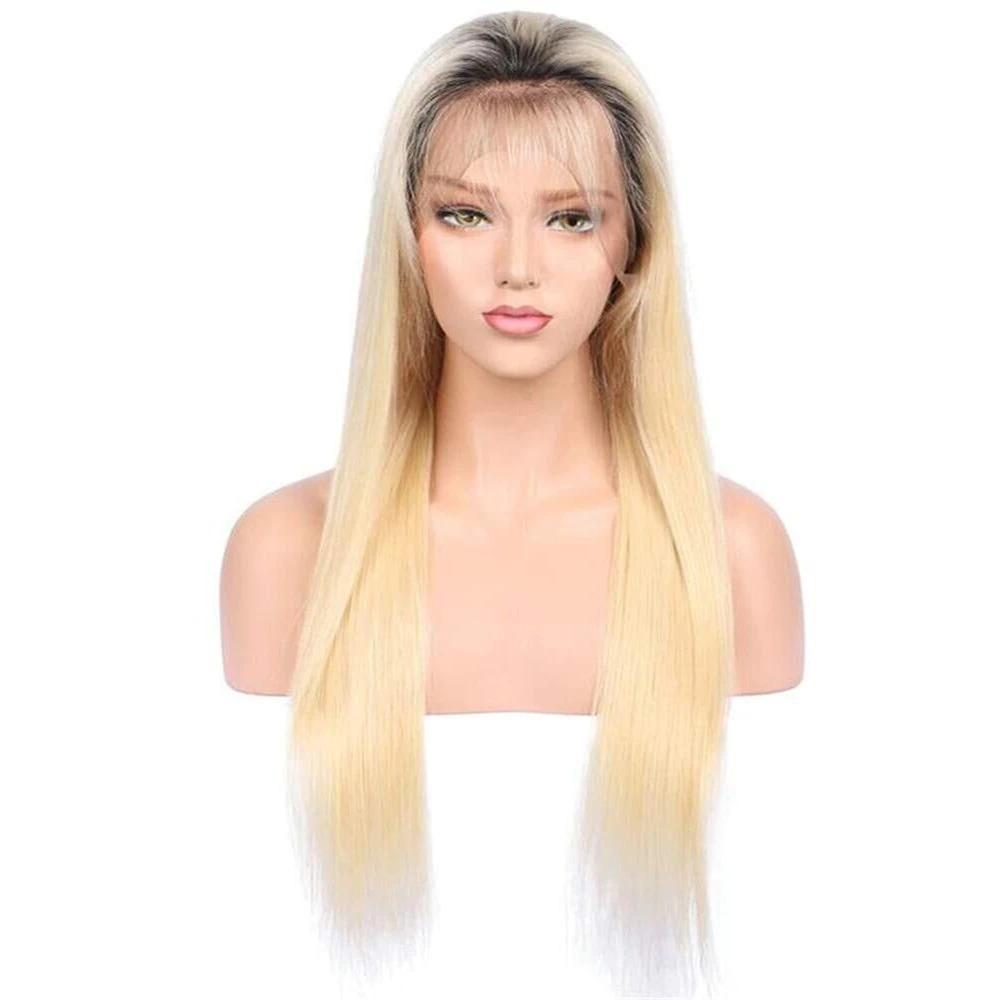 Straight 1B/613 Transparent Lace 13x4 Frontal Wig 4x4 Closure Wig 13x6