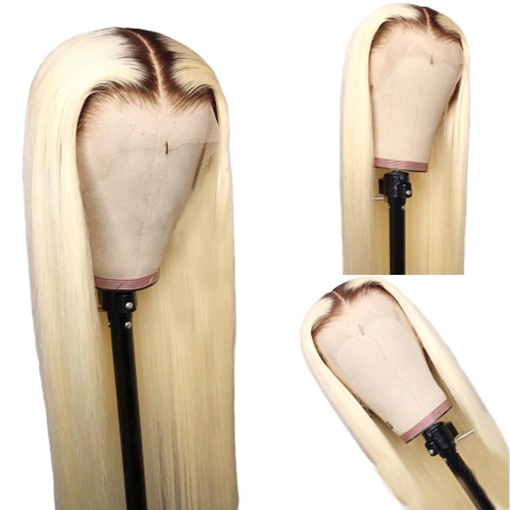 Straight 1B/613 Transparent Lace 13x4 Frontal Wig 4x4 Closure Wig 13x6