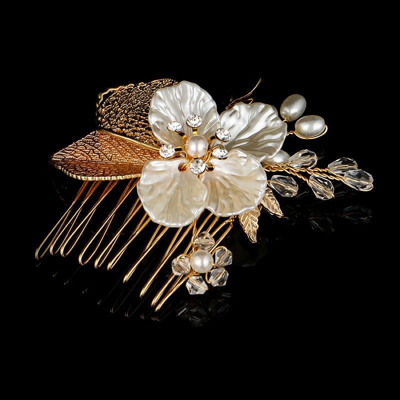 The new American Korean bride comb comb wedding headdress jewelry pearl accessories manufacturers selling a package mail