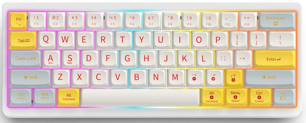 C641 mechanical keyboard - rgb ligting