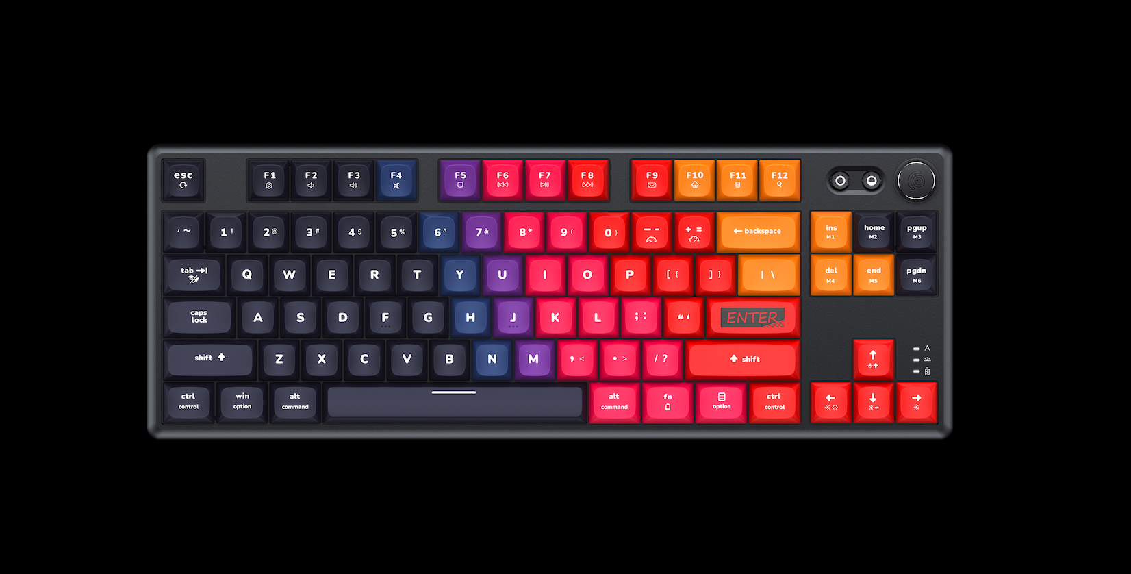 ABM084 mechanical keyboard - front