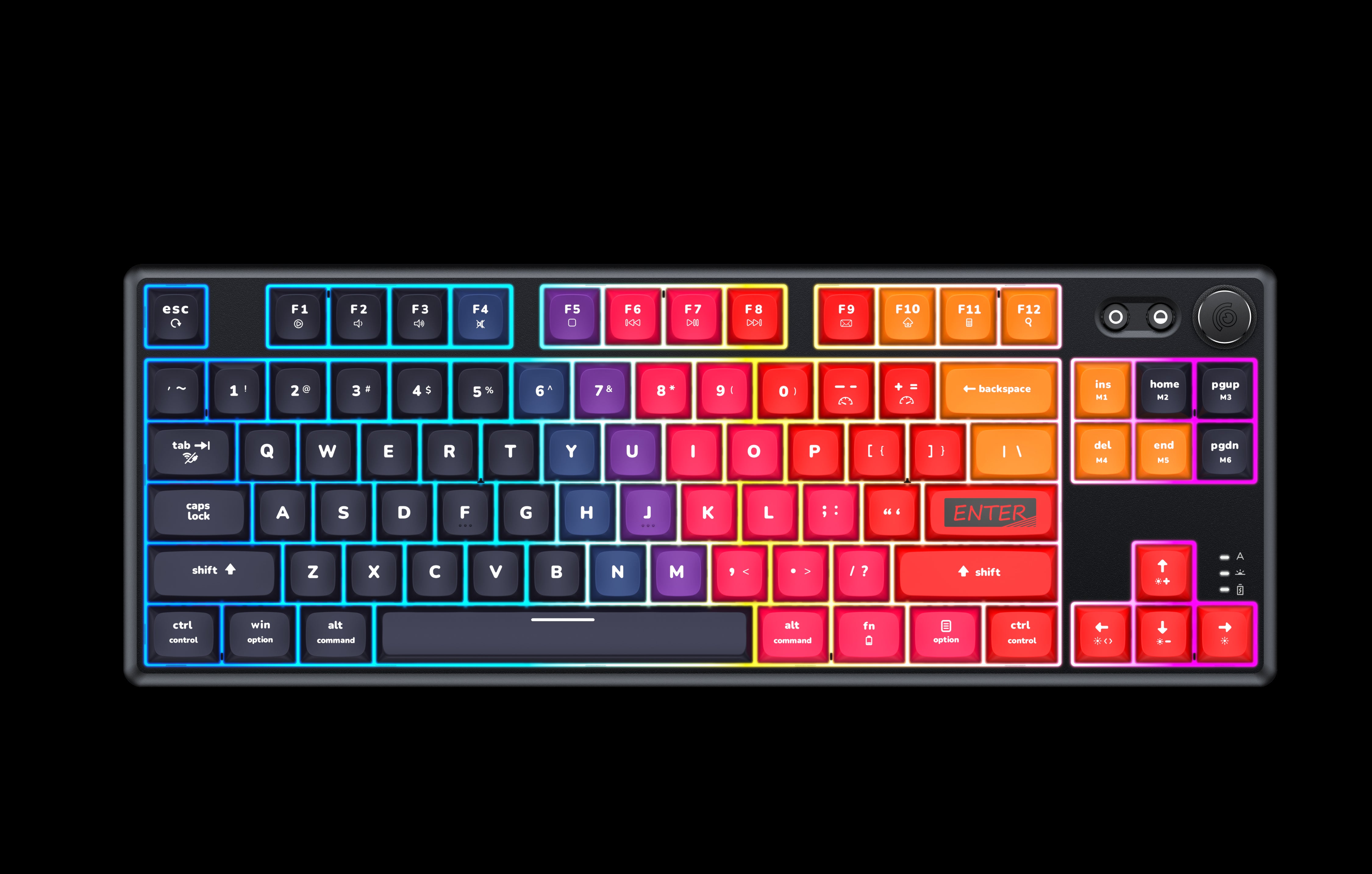 ABM084 mechanical keyboard - RGB lighting