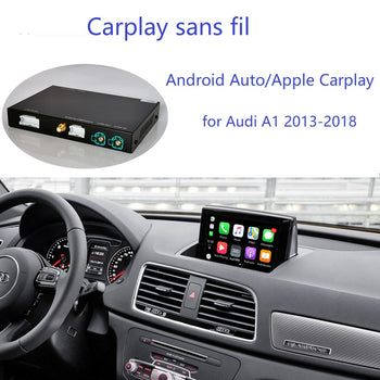 Interface Sans Fil Carplay Android Auto, Avec Mirrorlink, Airplay, Pour Audi A1 2013-2018