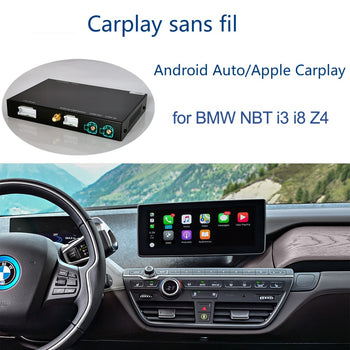Pour BMW i3 I01 NBT 2013-2017 système CarPlay Android Auto sans fil