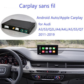 Pour Audi A3/S3/Q2L/A4/A4L/A5/S5/Q7/Q5L 8.3 pouces écran sans fil Apple Carplay MIB2 module interface de voiture Android