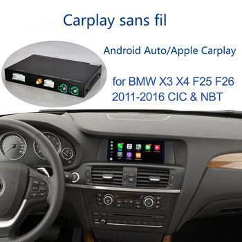 Pour BMW CIC NBT EVO système X3 F25 X4 F26 2011-2020 sans fil CarPlay Android lien miroir AirPlay CarPlay