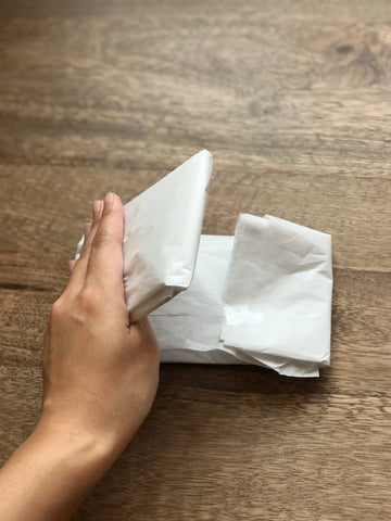 Use tissue paper or bubble wrap