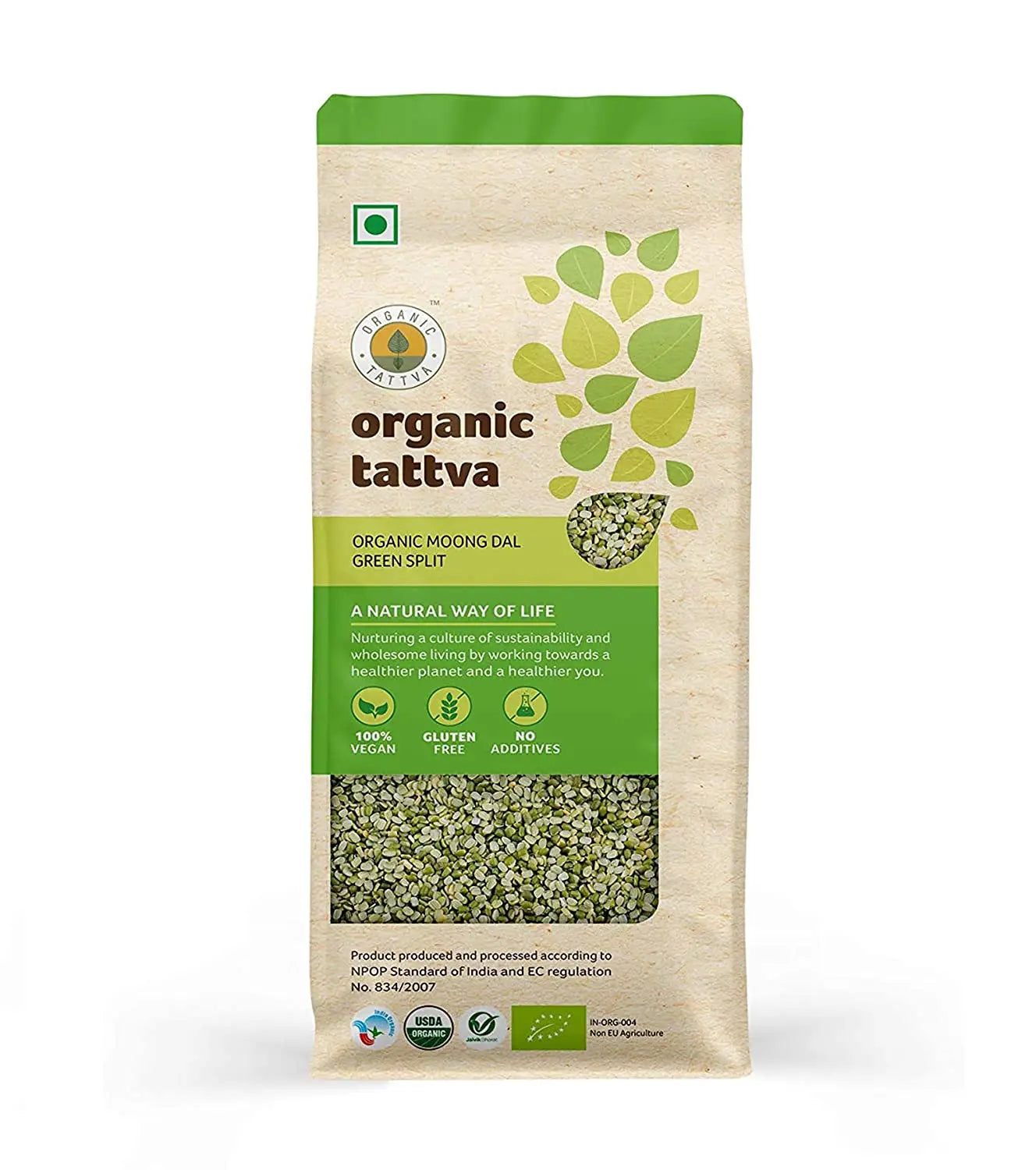 Organic Tattva Moong Dal Green Split