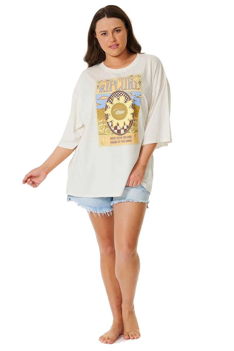 Rip Curl Sun Club Heritage Tee - Bone