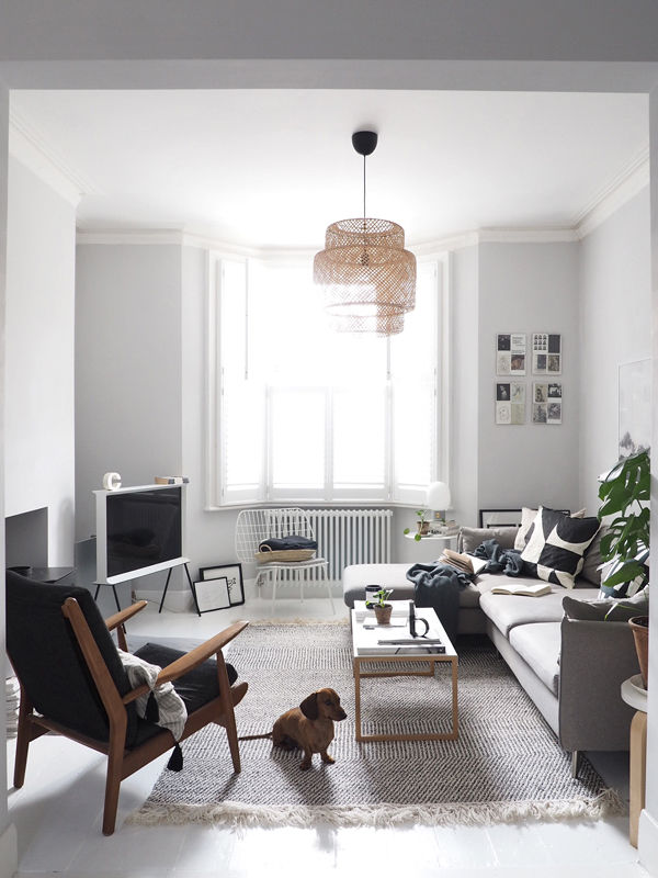 Rustic Scandinavian Living Room