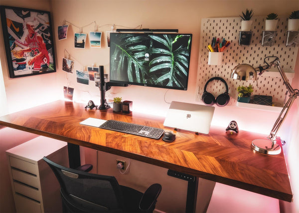 Productive workstation setup with Maidesite standing desk frame