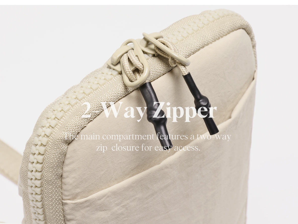 Ododos 2 Way Zipper Crossbody Bag with Removable Small Bag