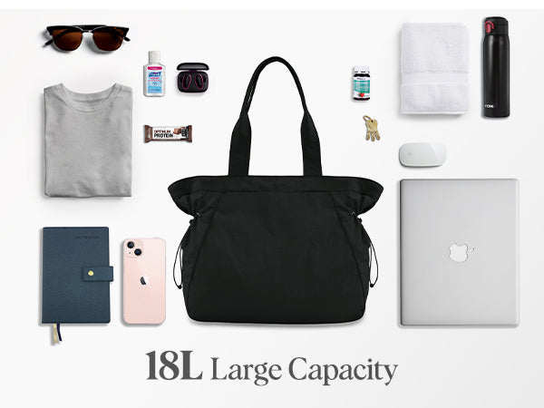 18L Side-Cinch Shopper Tote Bags