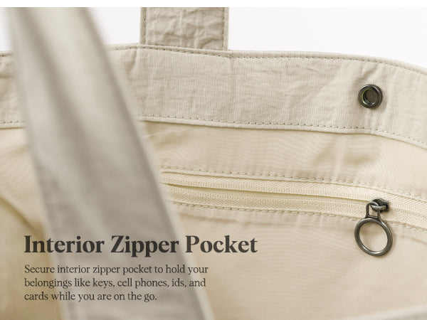 Interior Zipper Pocket for Essentials