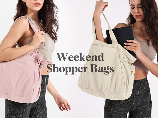 18L Side-Cinch Shopper Tote Bags for Women - Versatile Everyday Carry Tote