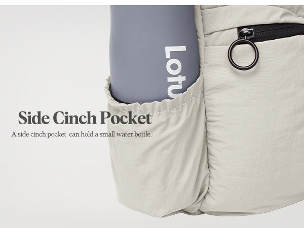 Ododos Crossbody Lightweight Sling Bag with Side Cinch Pocket