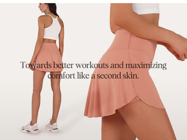 Second-Skin Comfort Athletic Skirt