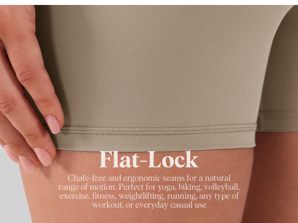 Ododos 5 inch Cross Waist Flat-Lock Yoga Shorts