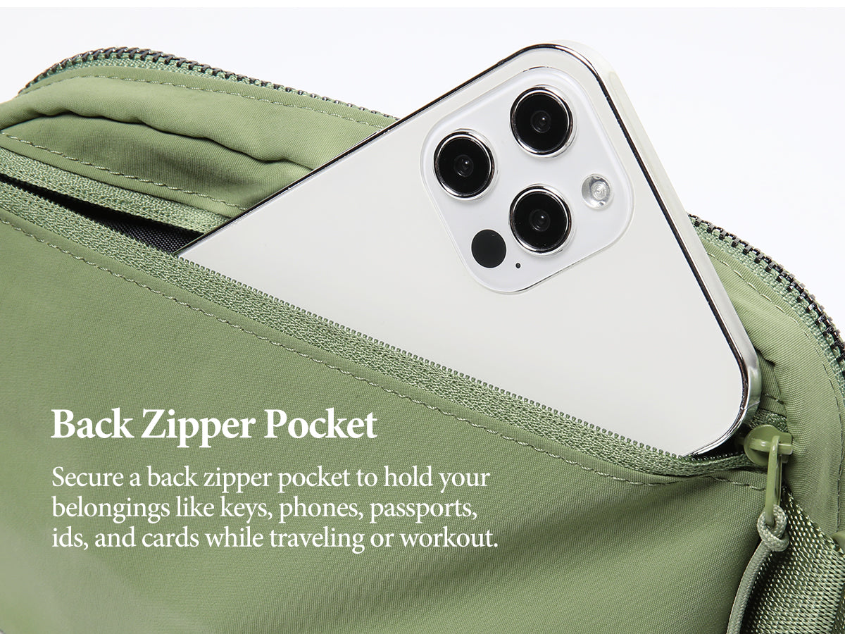 Back Zipper Pocket