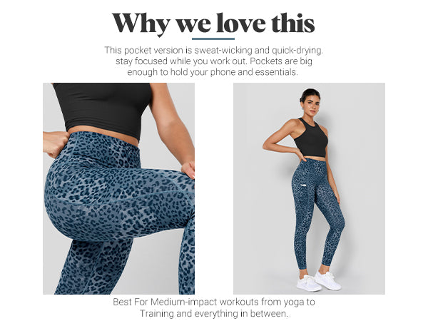 Why Love Ododos 7/8 High Waist Sports Leggings with Pockets