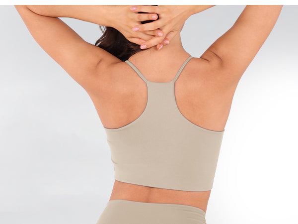 Ododos 1-Pack Halter Racerback Sports Bra