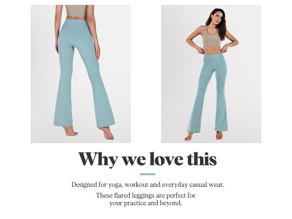 Why love Ododos 29 inch High Waisted Flared Work Pants