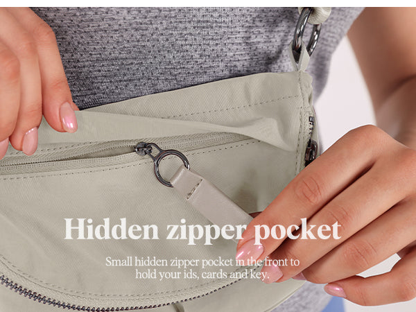 Hidden Zipper Pocket