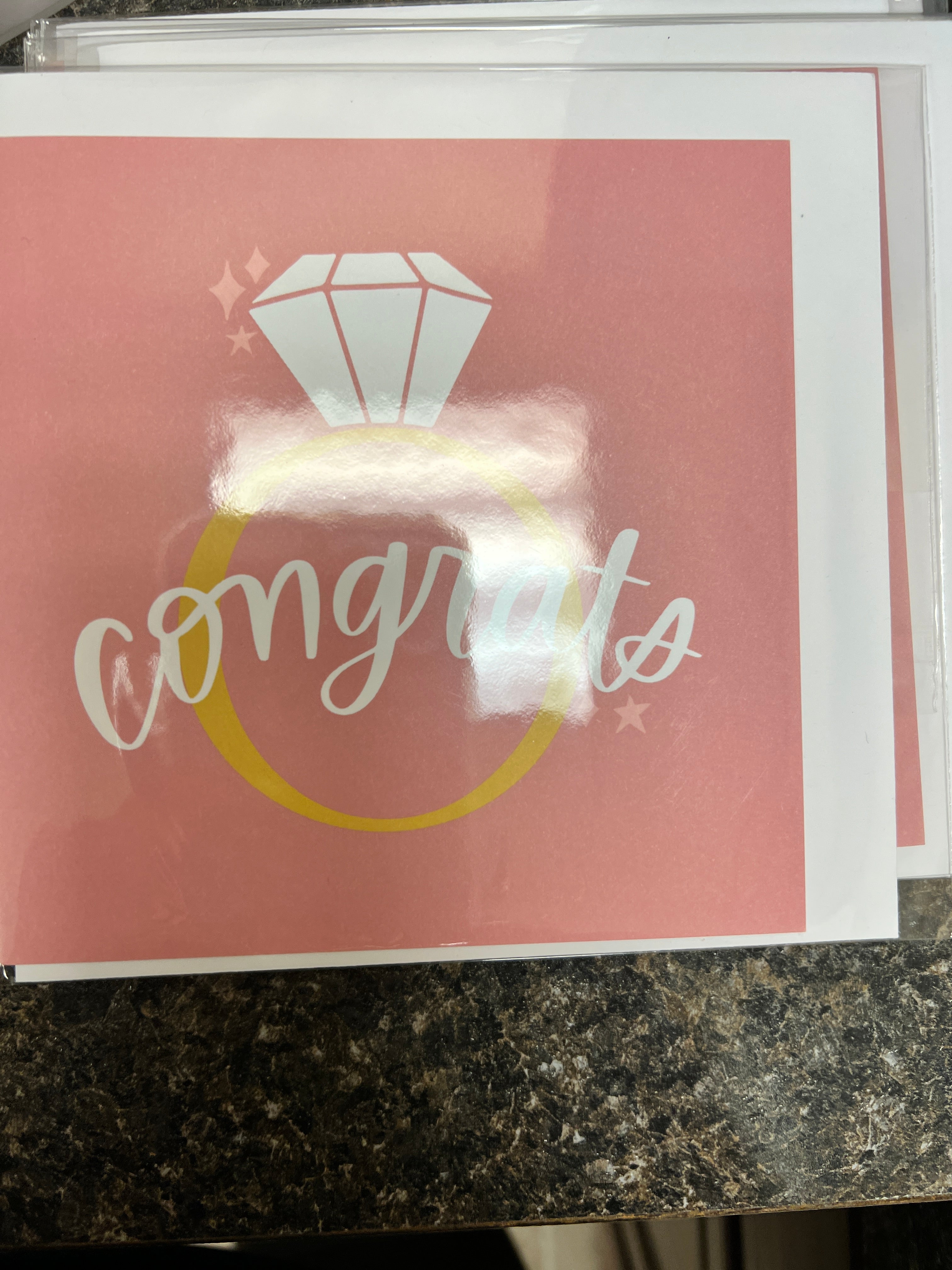 Congrats Engagement Ring Card