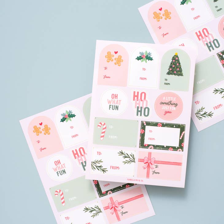 Oh So Jolly Gift Stickers | Holiday Sticker Sheet