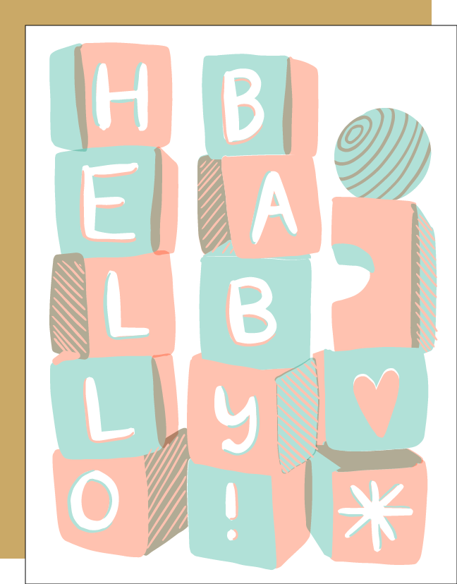 Hello Baby Greeting Card