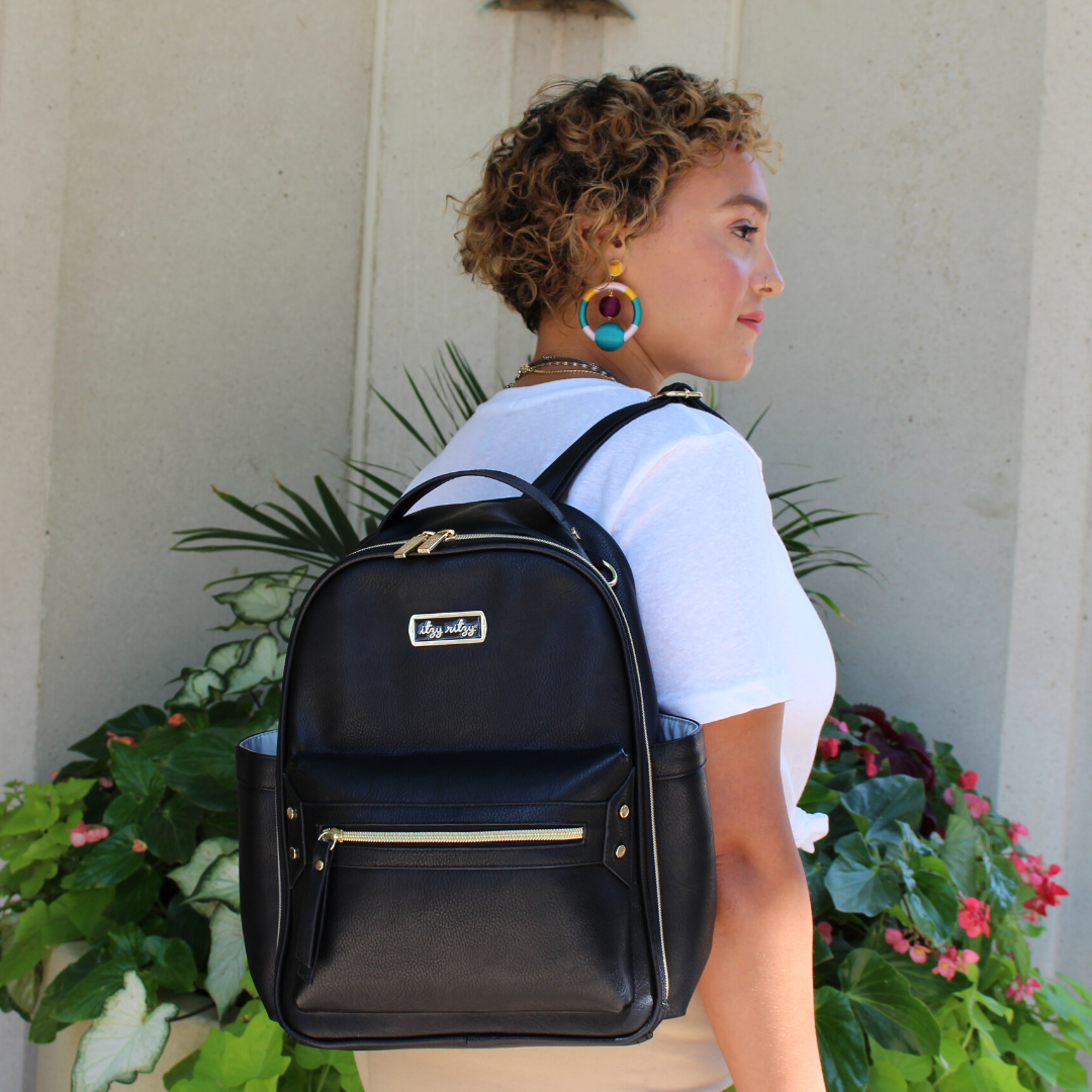 Black Itzy Mini? Diaper Bag Backpack