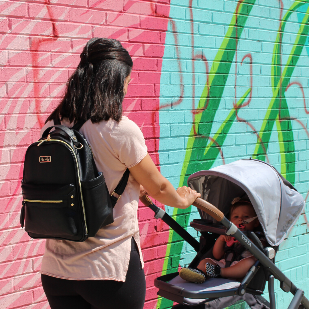 Black Itzy Mini? Diaper Bag Backpack