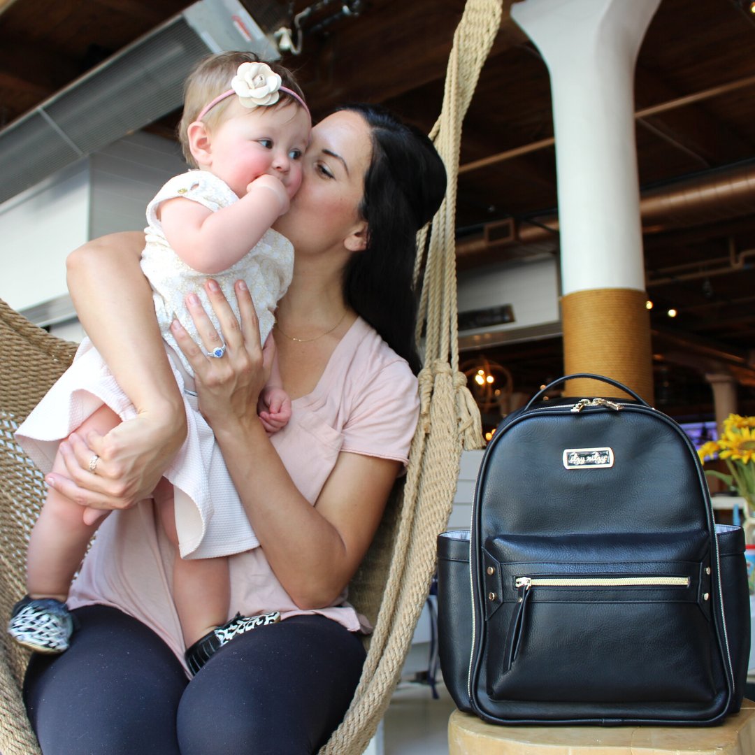 Black Itzy Mini? Diaper Bag Backpack