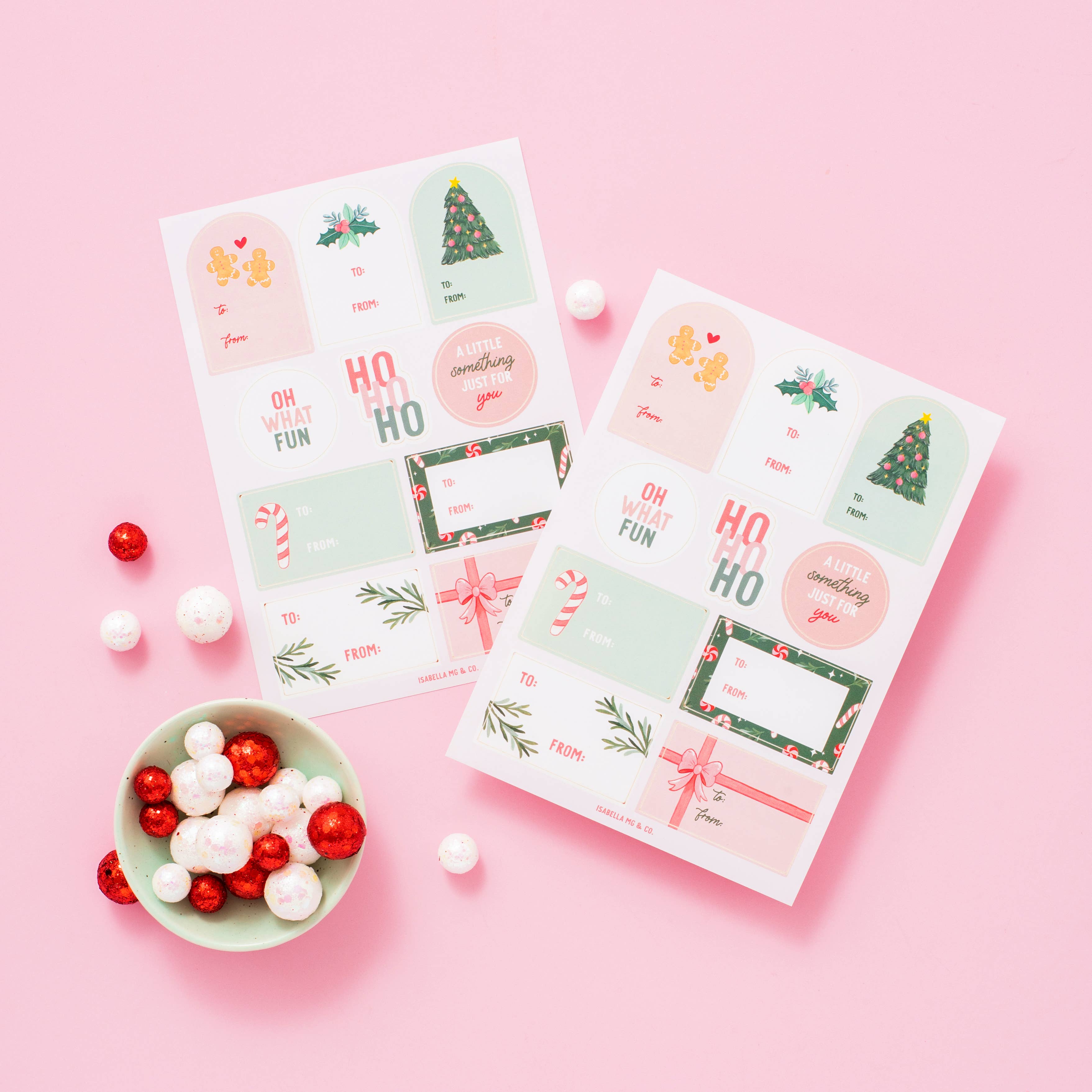 Oh So Jolly Gift Stickers | Holiday Sticker Sheet